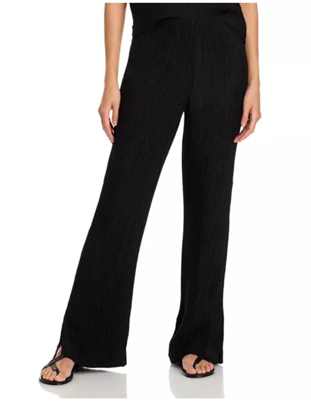 Nwot Anine Bing Black Aden Crinkle Finish Pants Sz S